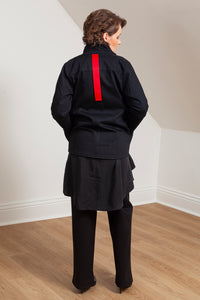 Jenny Jacket - cropped black denim - Lennard Taylor - back view