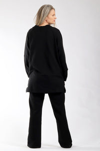 Black Loungewear Set - back view - Lennard Taylor