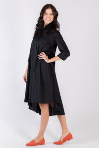 black Beatrix dress- side - Lennard Taylor